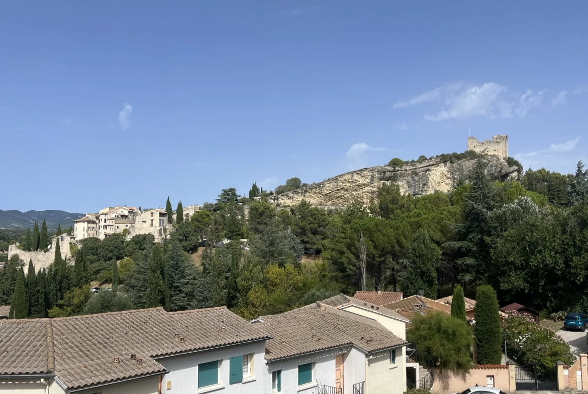 Appartement de 29m2 avec Terrasse et Vue Panoramique à Vaison 