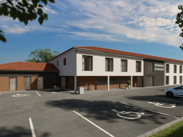 Studio neuf avec parking dans résidence étudiante à Perigueux