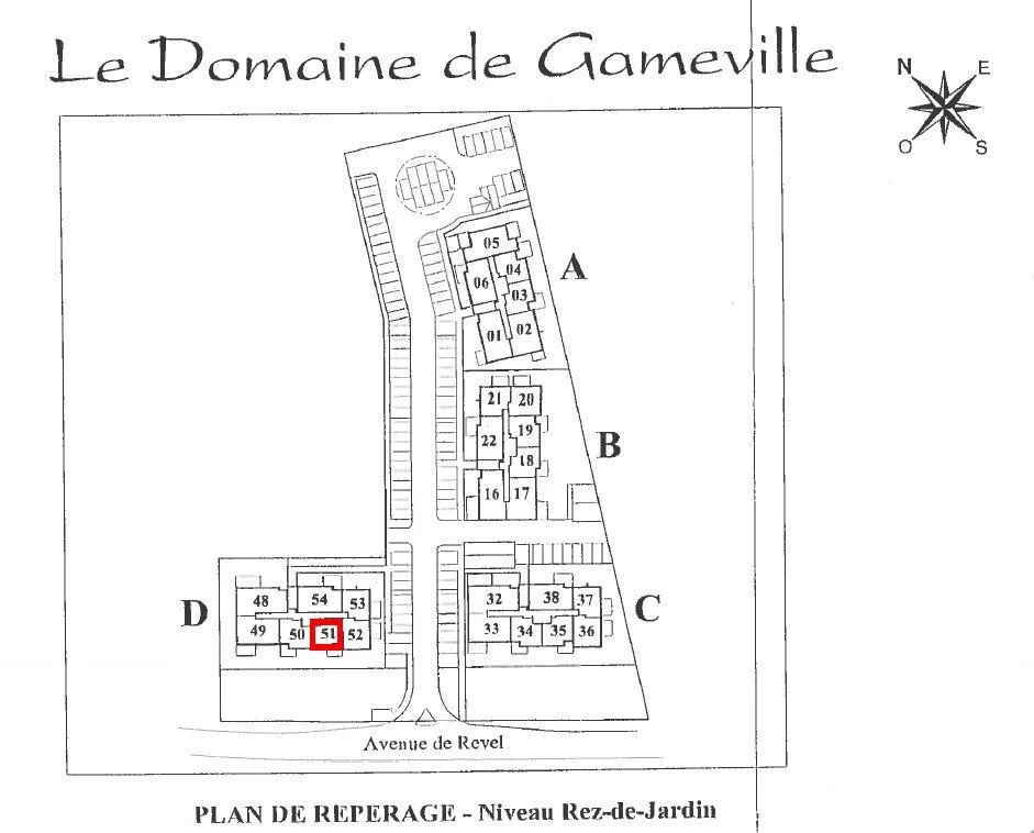 Appartement T2 avec jardin et parking à Saint Orens de Gameville 