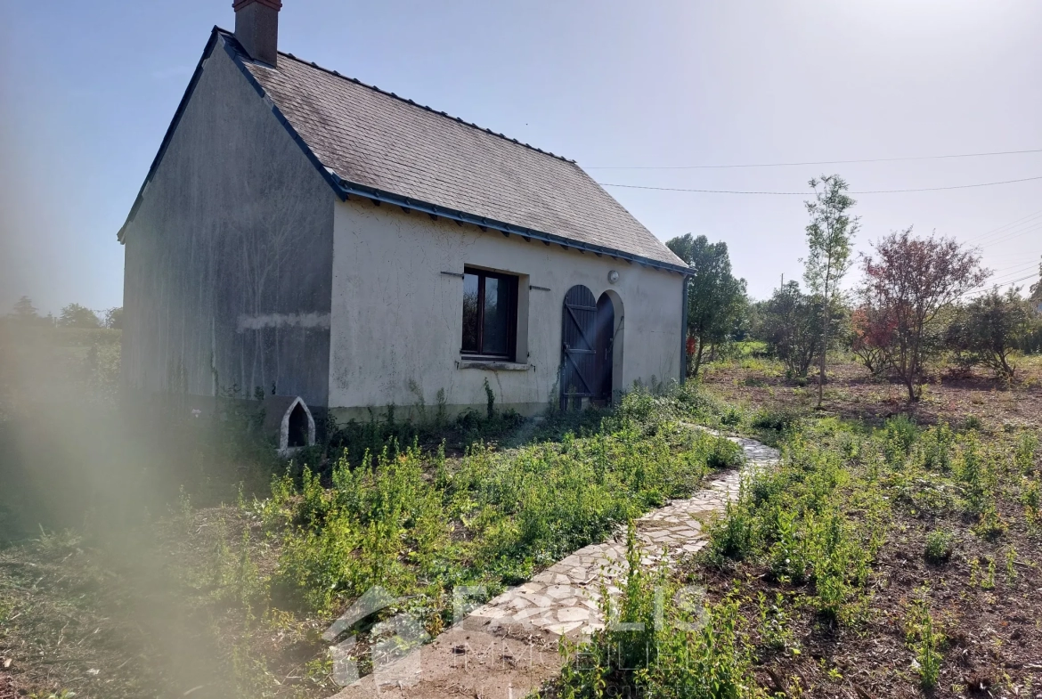 Maisonnette à Montjean sur Loire avec vue, terrain de 1967m2 