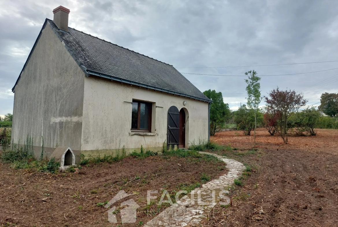 Maisonnette à Montjean sur Loire avec vue, terrain de 1967m2 