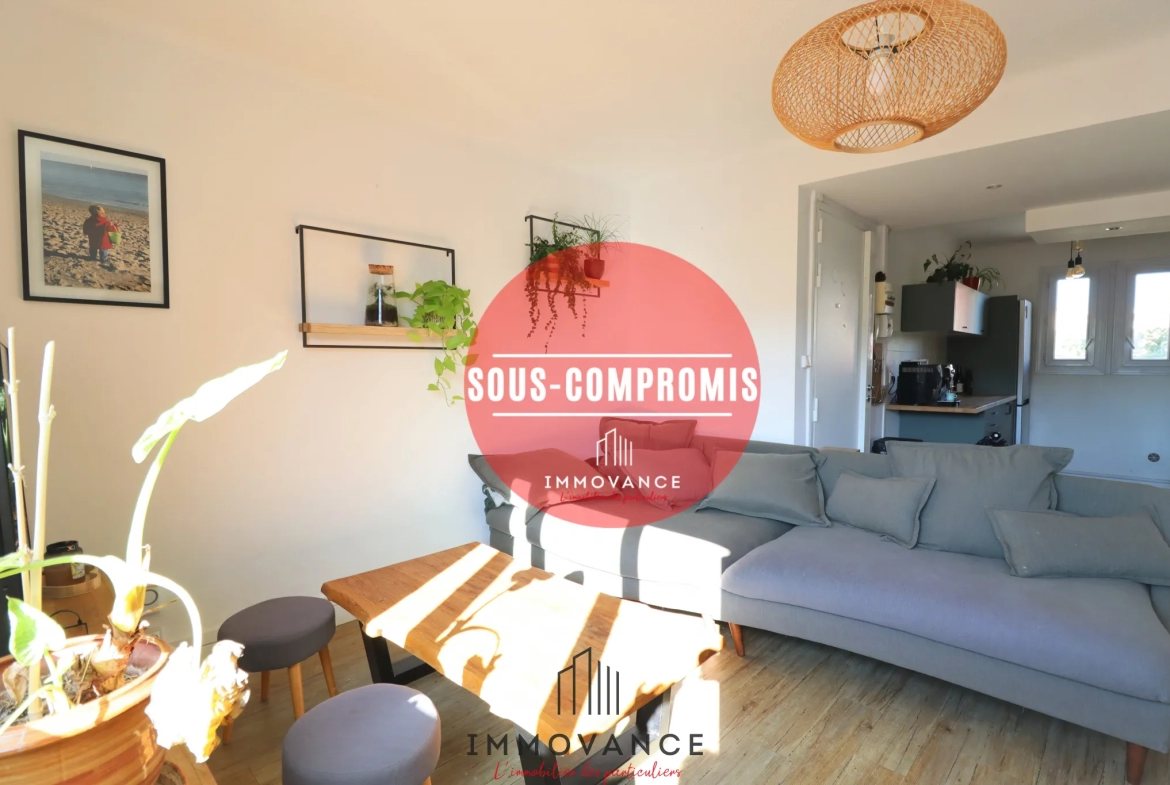 Vente T3 Montpellier Nouvelle Mairie 55m2 avec balcon, cave et garage 