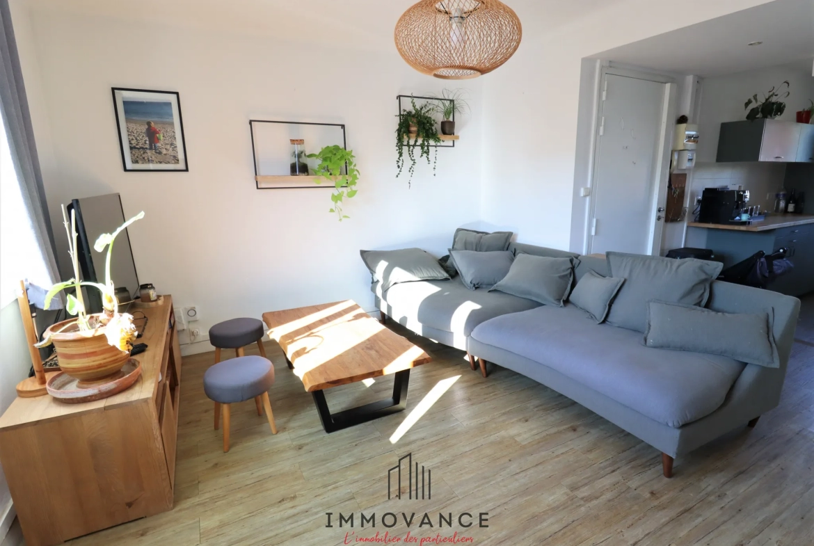 Vente T3 Montpellier Nouvelle Mairie 55m2 avec balcon, cave et garage 