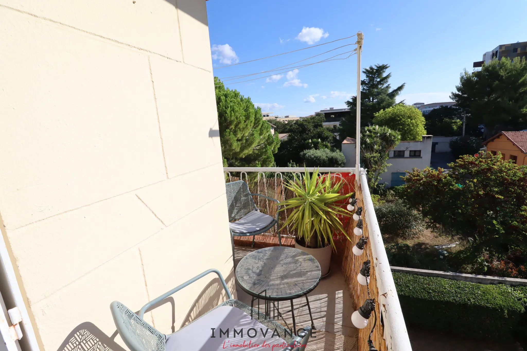 Vente T3 Montpellier Nouvelle Mairie 55m2 avec balcon, cave et garage 