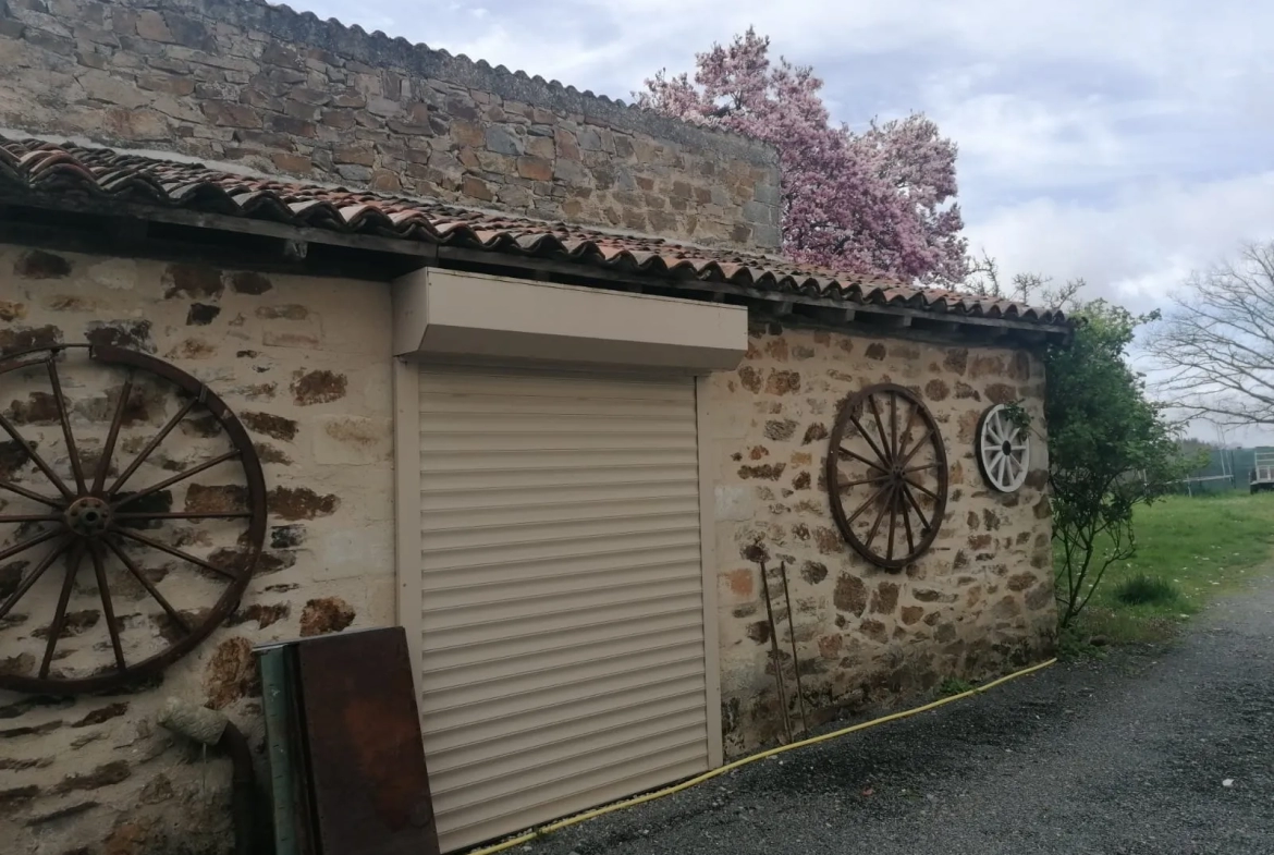 Maison ancienne rénovée de 155 m2 avec jardin à St Pierre de Frugie (24450) 