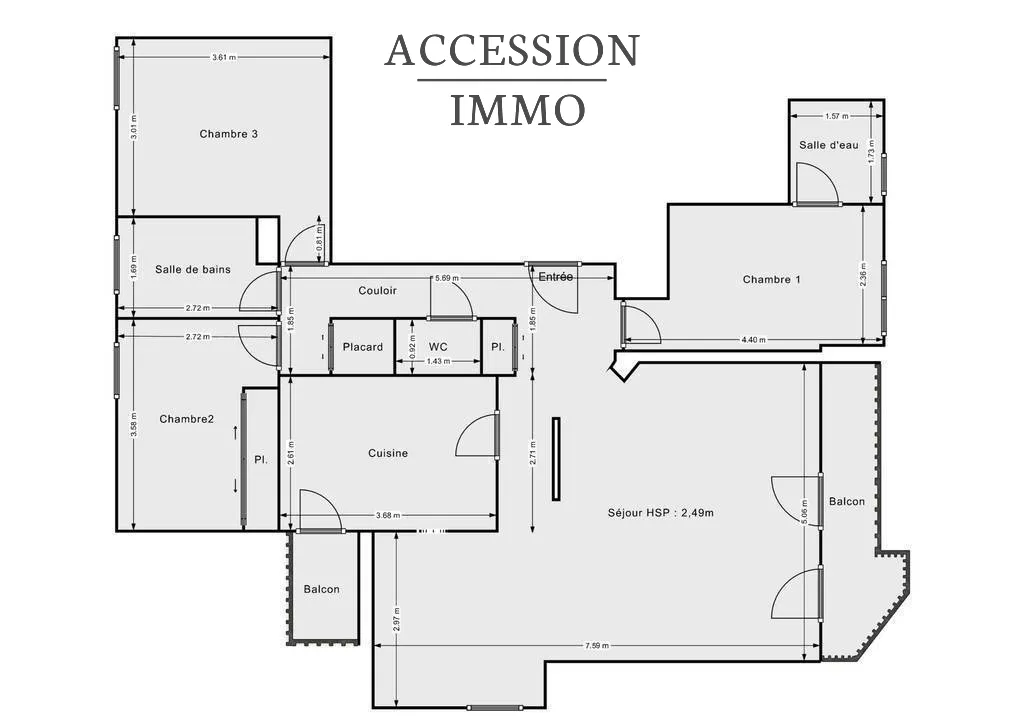 Appartement T5 Lumineux avec Balcons et Parking à Fontaine-lès-Dijon 