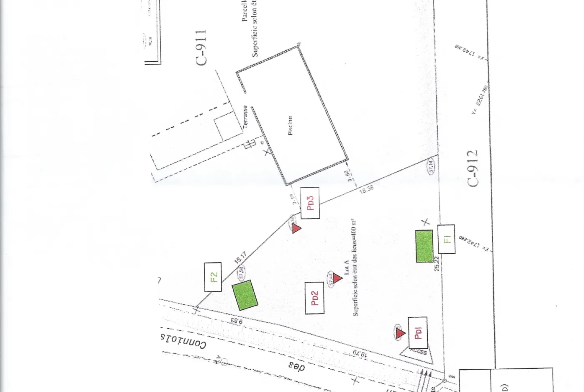 Terrain Plaissan 400m2 