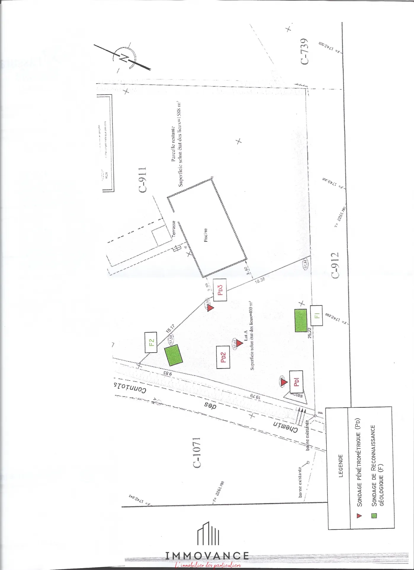 Terrain Plaissan 400m2 