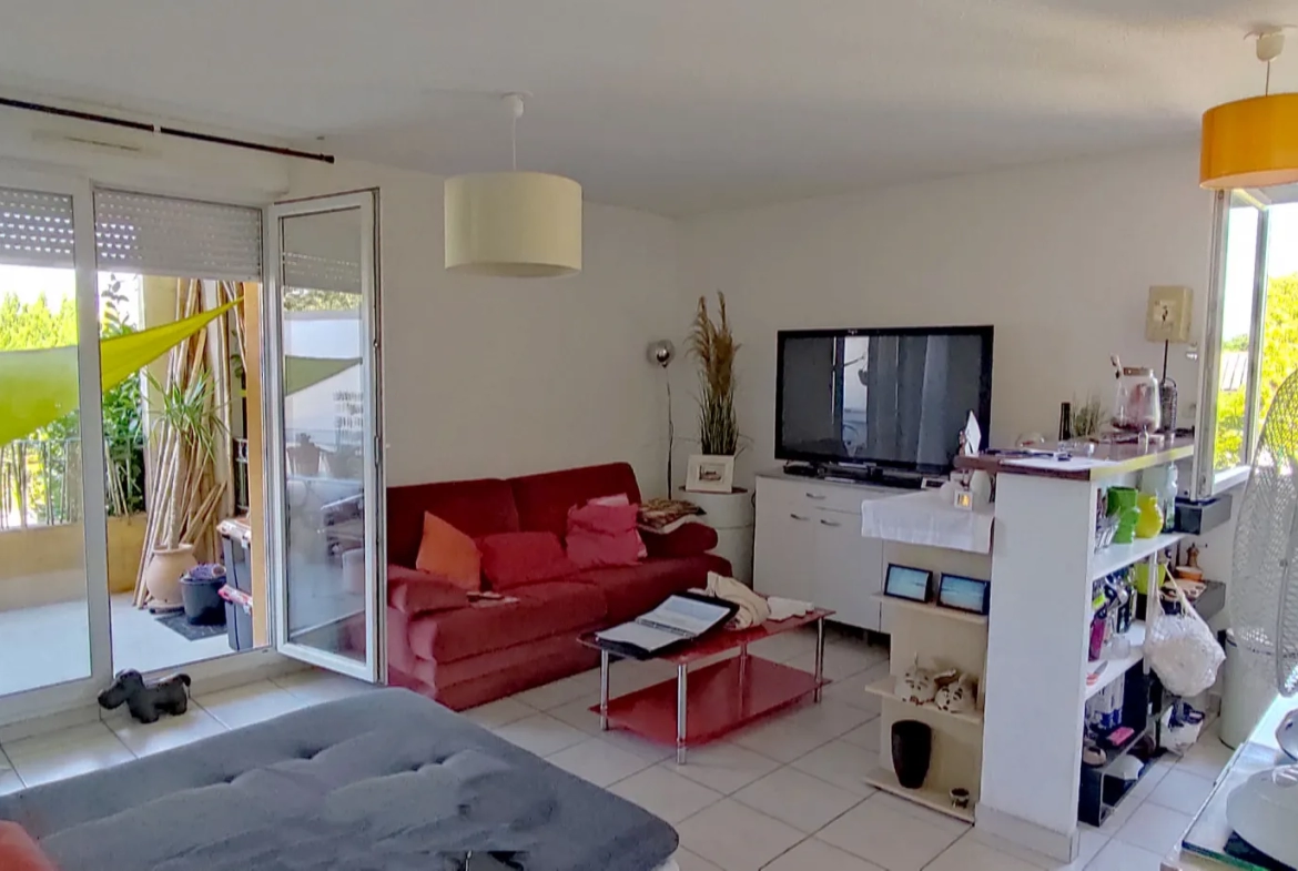 Appartement T2 déjà loué avec terrasse et parking à Carcassonne 