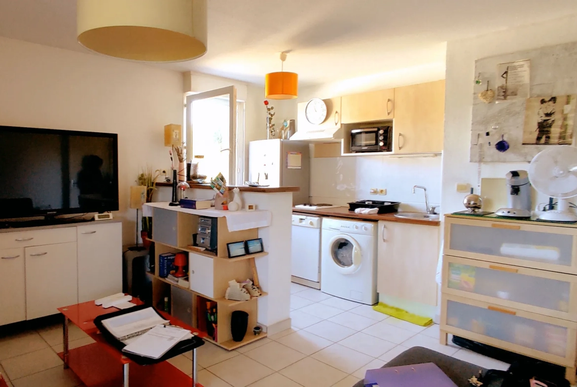 Appartement T2 déjà loué avec terrasse et parking à Carcassonne 