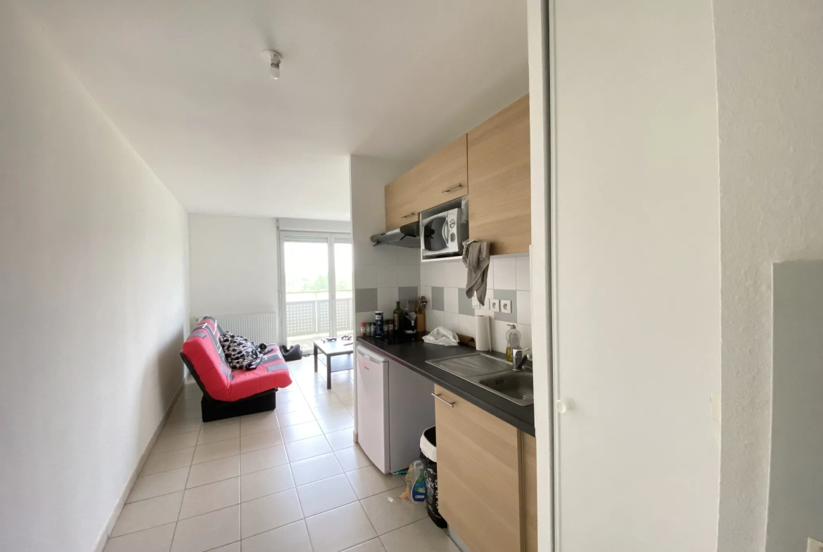 Appartement T2 à Toulouse avec balcon exposé ouest 