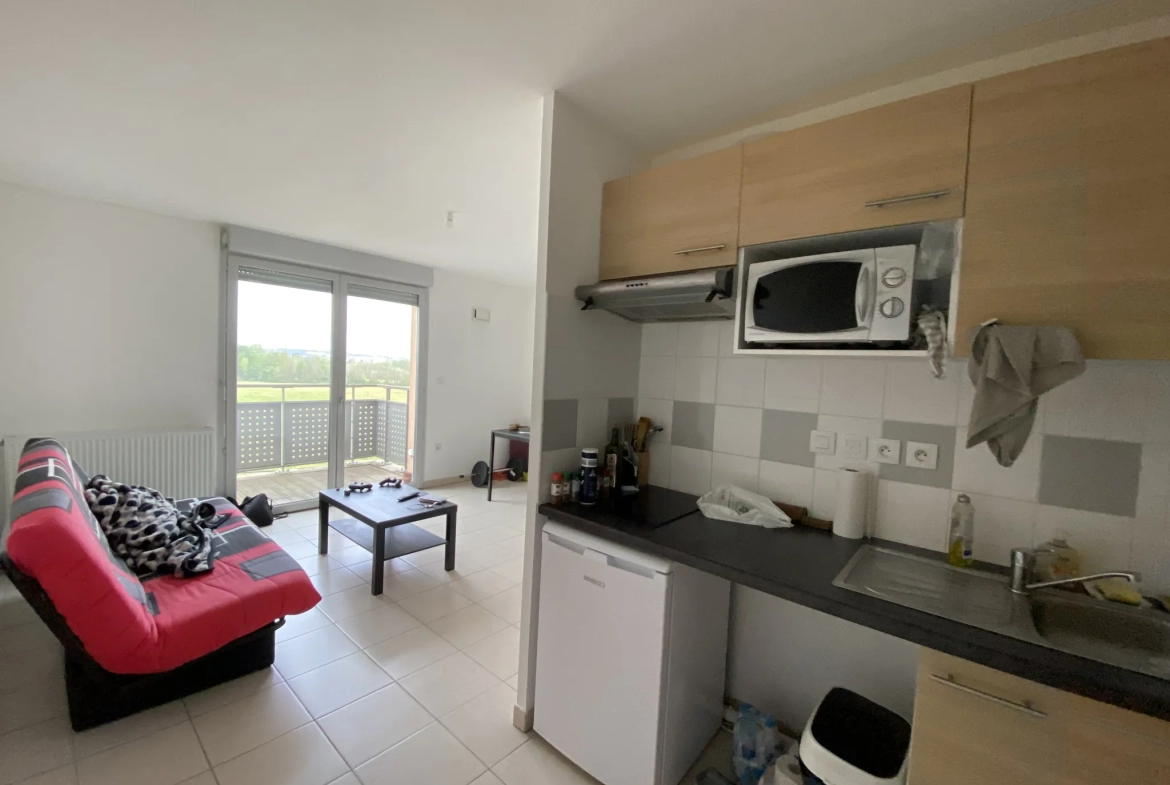 Appartement T2 à Toulouse avec balcon exposé ouest 