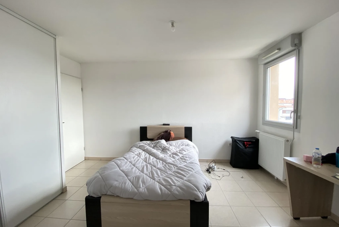 Appartement T2 à Toulouse avec balcon exposé ouest 