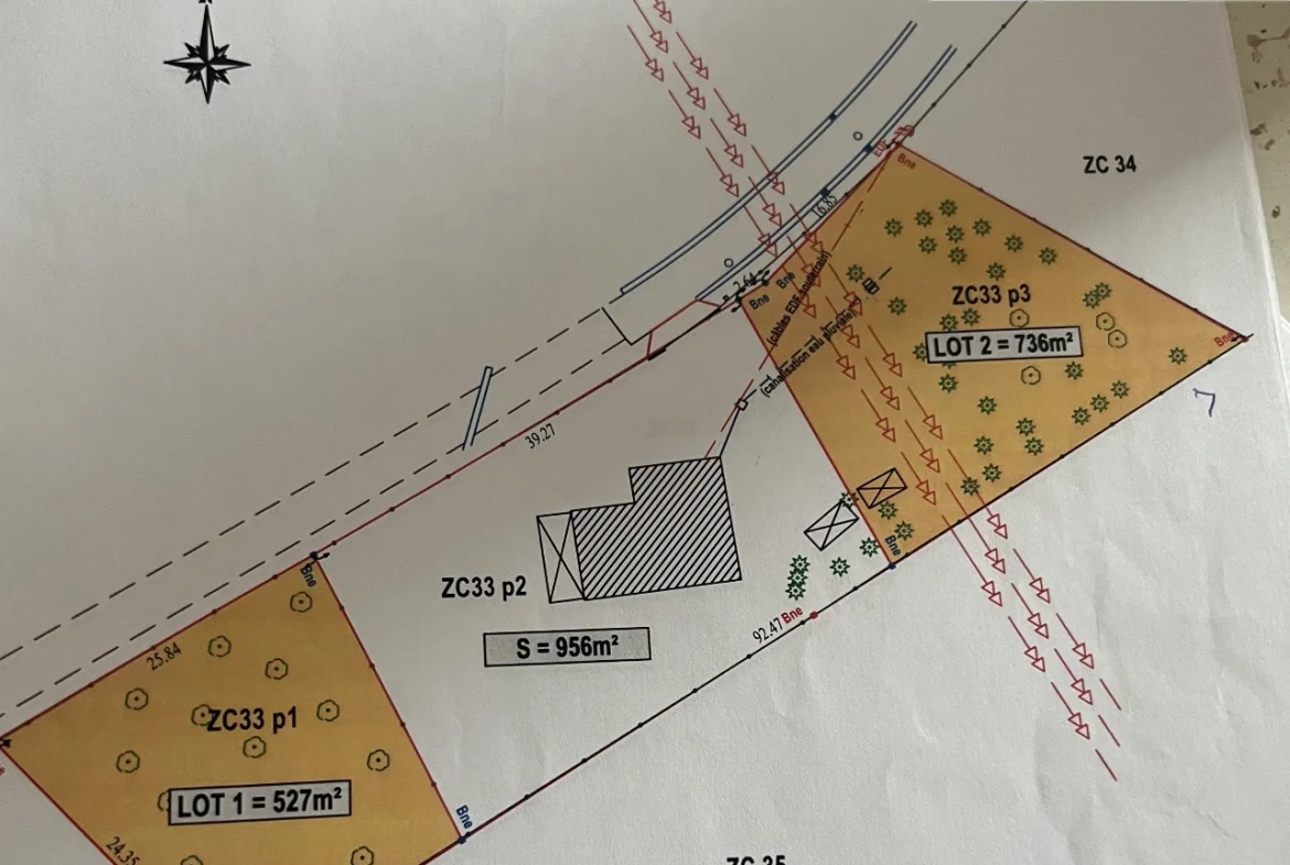 Terrain constructible de 736m2 à Chalandry-Elaire (08160) 