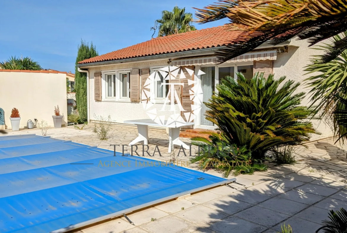 Villa de plain-pied avec piscine à vendre à St André 