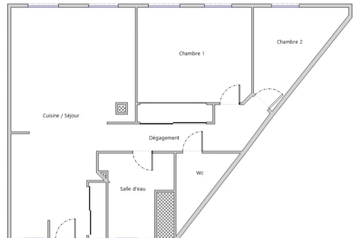 Appartement Type 3 avec stationnement dans le centre-ville de Tarbes 