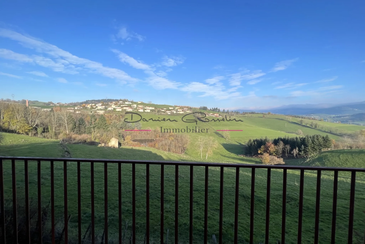 Appartement avec terrasse et terrain à Amplepuis 