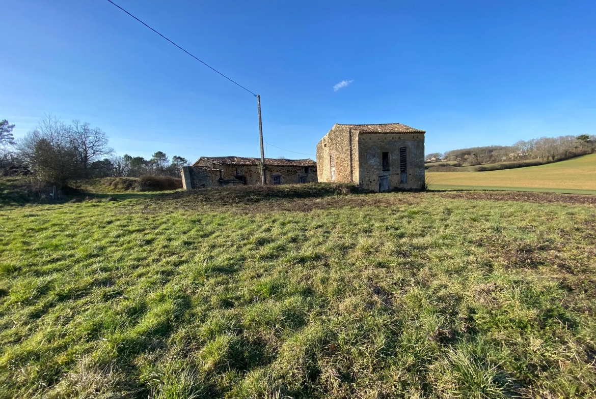 Maison à vendre à Biron avec vue sur château 