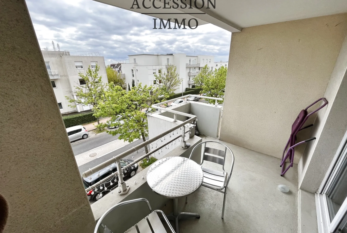 Investor Special - Rented 2 Rooms in Dijon TOISON D'OR / CONCORDE 44 m2 Balcony 7 m2 Cellar and Basement Parking 