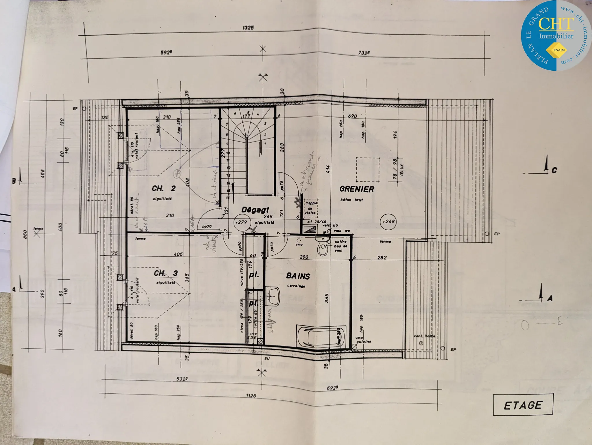 Maison 4 chambres dans le centre-ville de Guer 