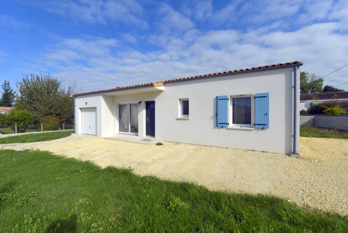 Maison neuve de plain-pied à Le Chay-Saujon, Sud Charente-Maritime 