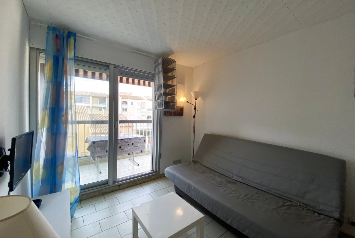 Studio avec loggia à vendre au Cap d'Agde-La Conque 