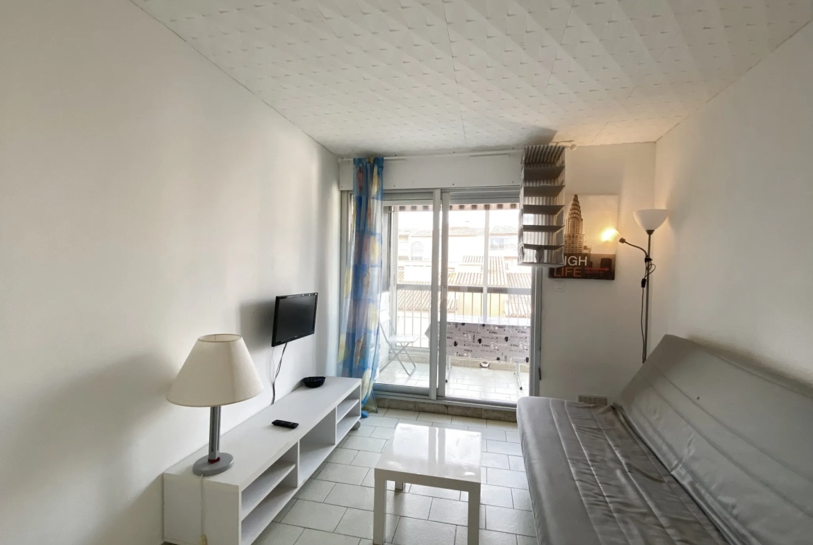 Studio avec loggia à vendre au Cap d'Agde-La Conque 