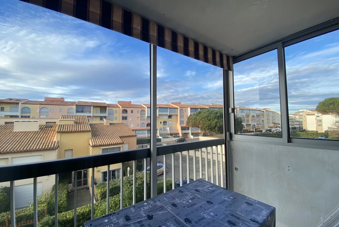 Studio avec loggia à vendre au Cap d'Agde-La Conque 