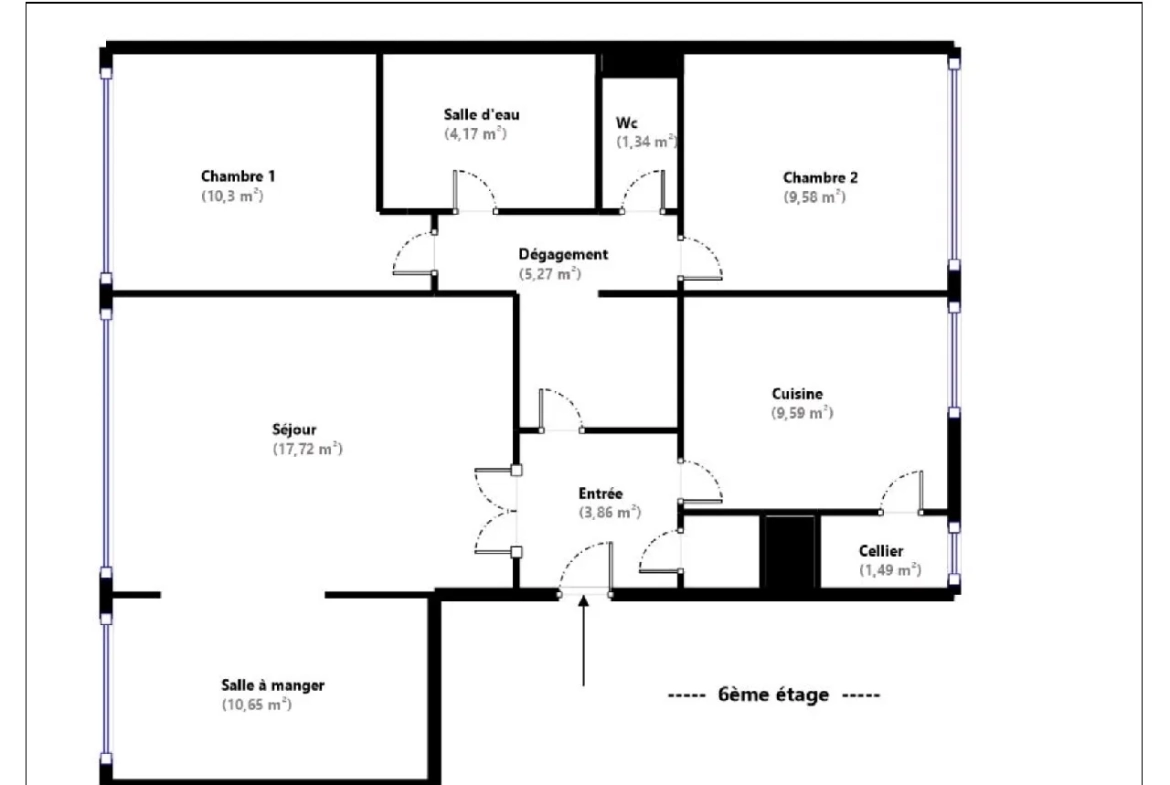 Appartement extrêmement lumineux à Livry Gargan - 74m² 