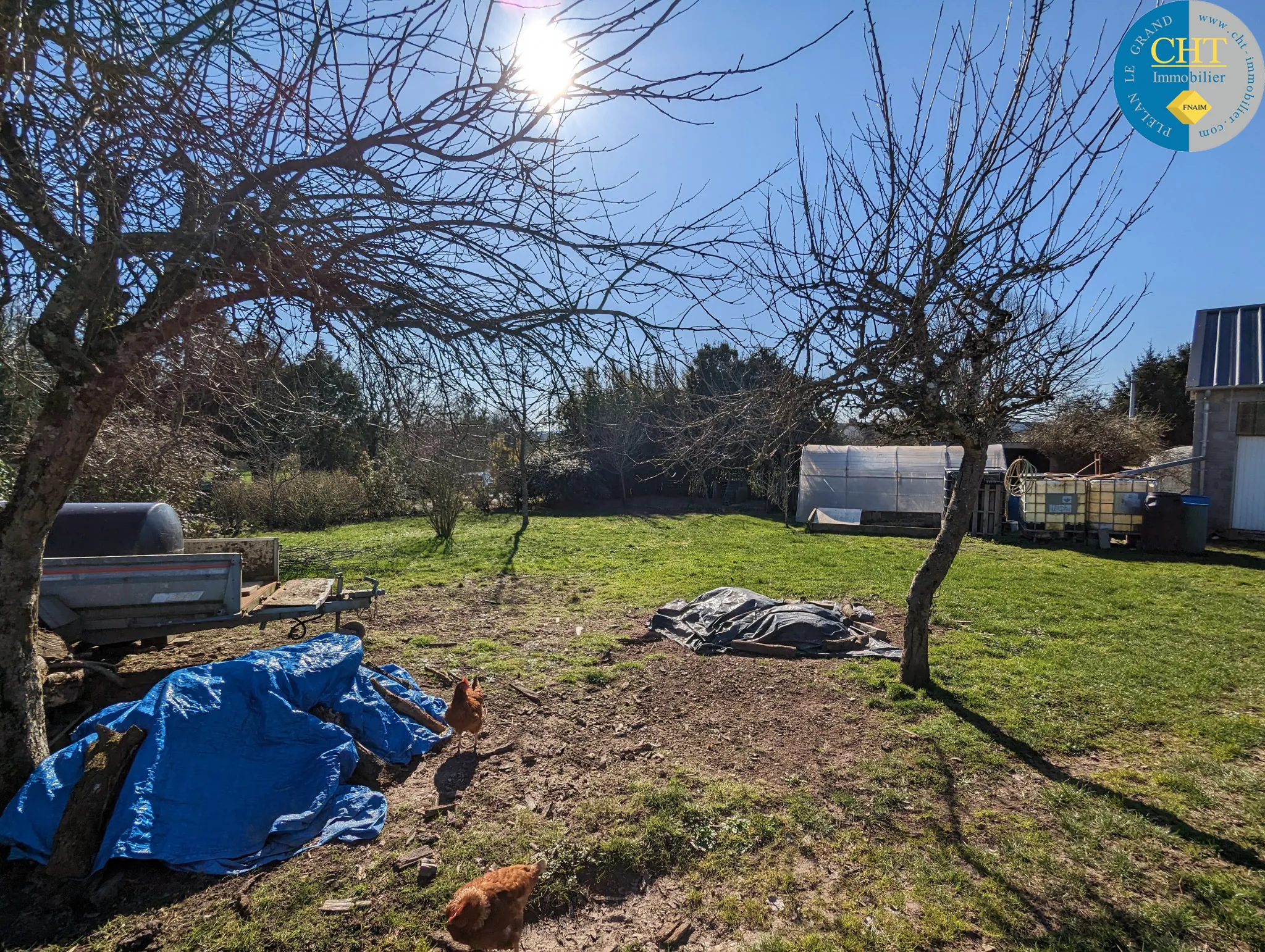 Terrain à bâtir à Plélan-Le-Grand (35) - Exposé sud avec double garage 