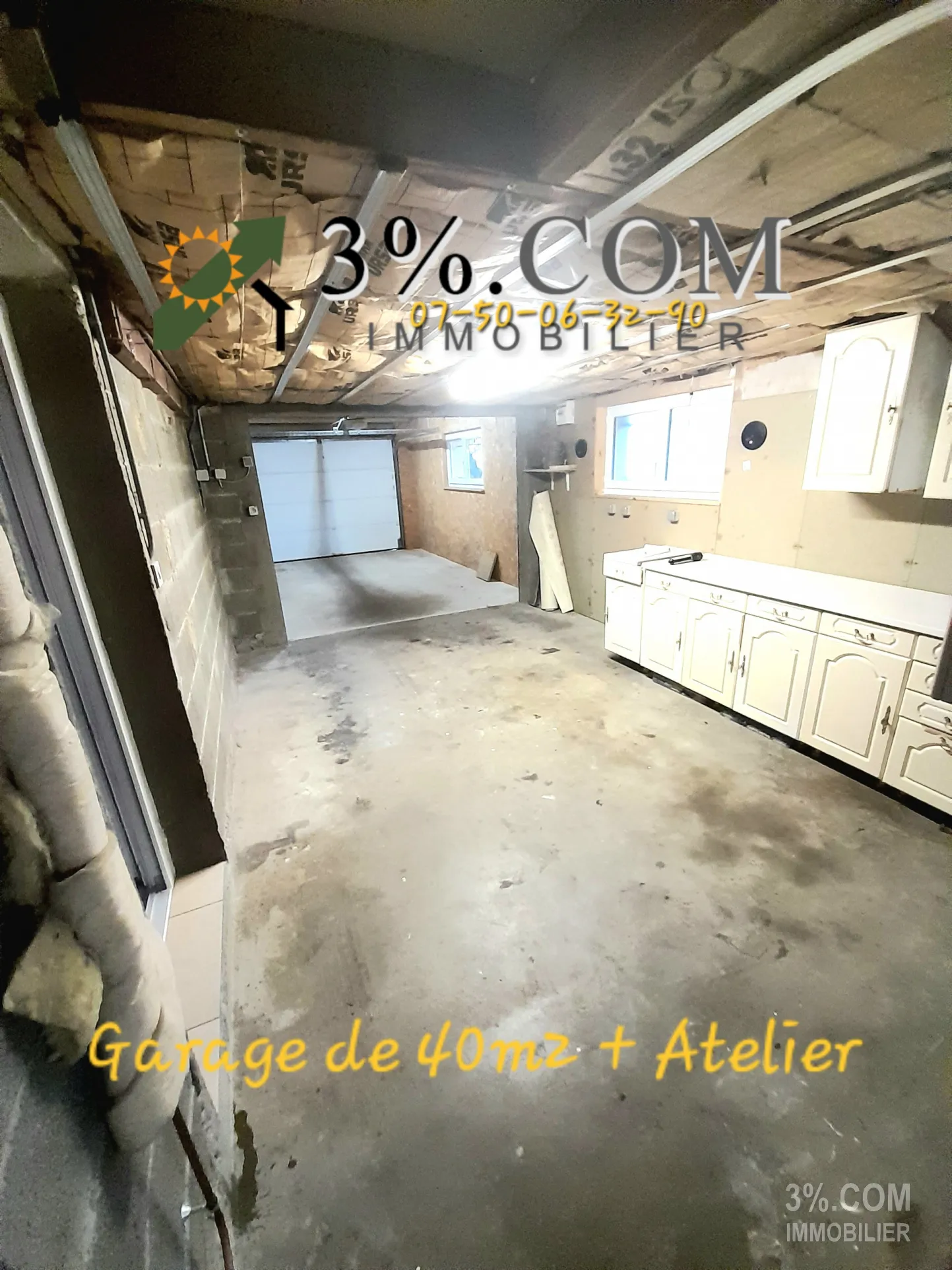 Villa 115m2 - 4 chambres - Garage 40m2 - Terrain 1407m2 à Beaurepaire 