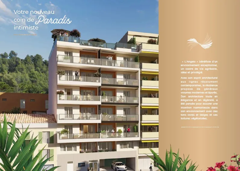 Appartement neuf 2 pièces - Angelo - Nice - Livraison 3ème trimestre 2025 