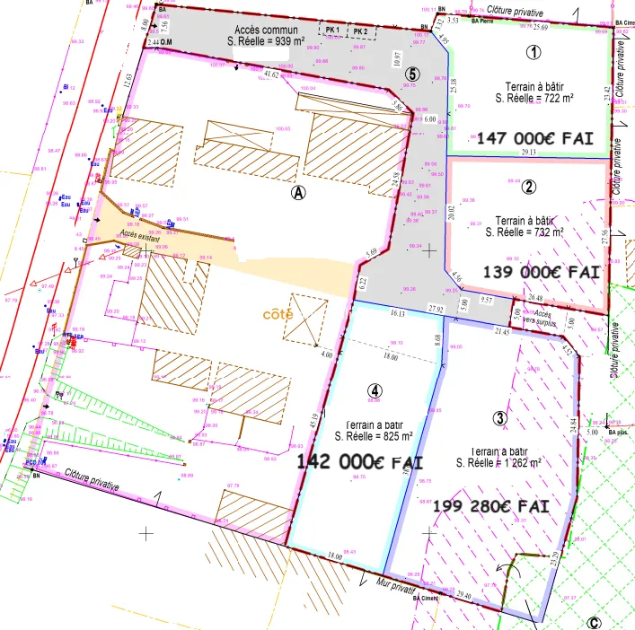 Pavillon de type F4 avec grenier sur sous-sol à Feuquieres en Vimeu 