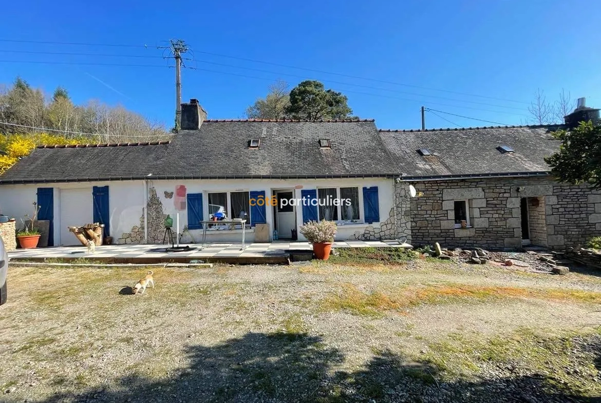 Longère Charmante à Ploërdut - Maison 90m2 2ha Terrain 157 350 FAI 