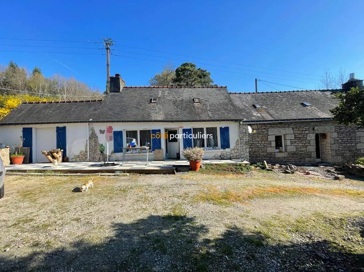 Longère Charmante à Ploërdut - Maison 90m2 2ha Terrain 157 350 FAI 