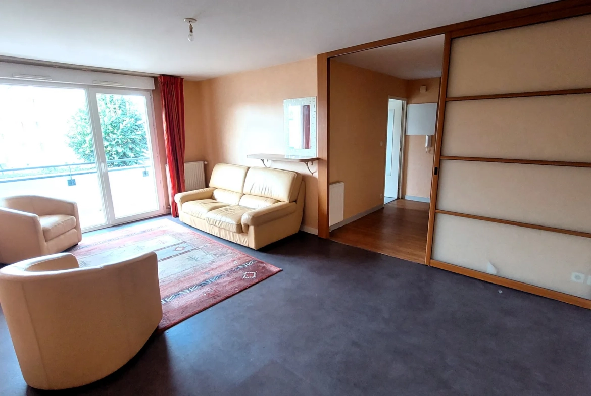 Appartement T3 avec garage et balcon exposé Sud-Ouest 