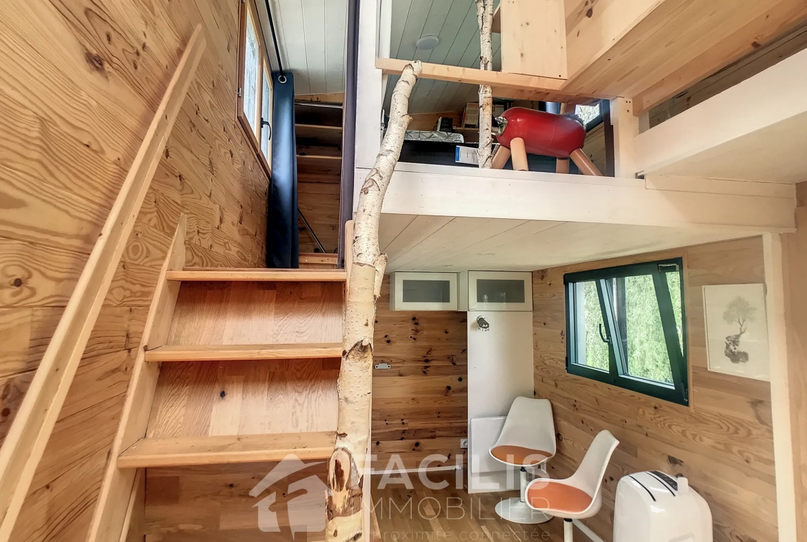 Terrain à bâtir avec Tiny House incluse à Idron 