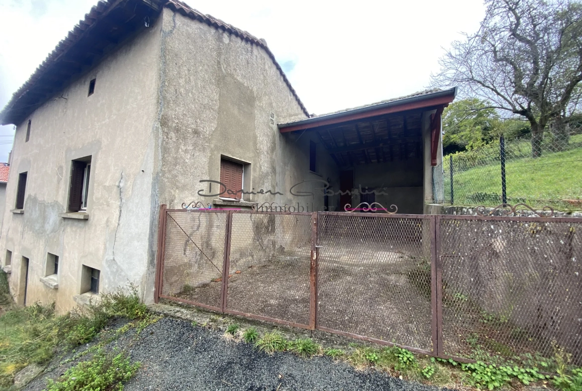 Maison d'habitation avec sous-sol de caves et terrain attenant - Ste colombe sur gand 