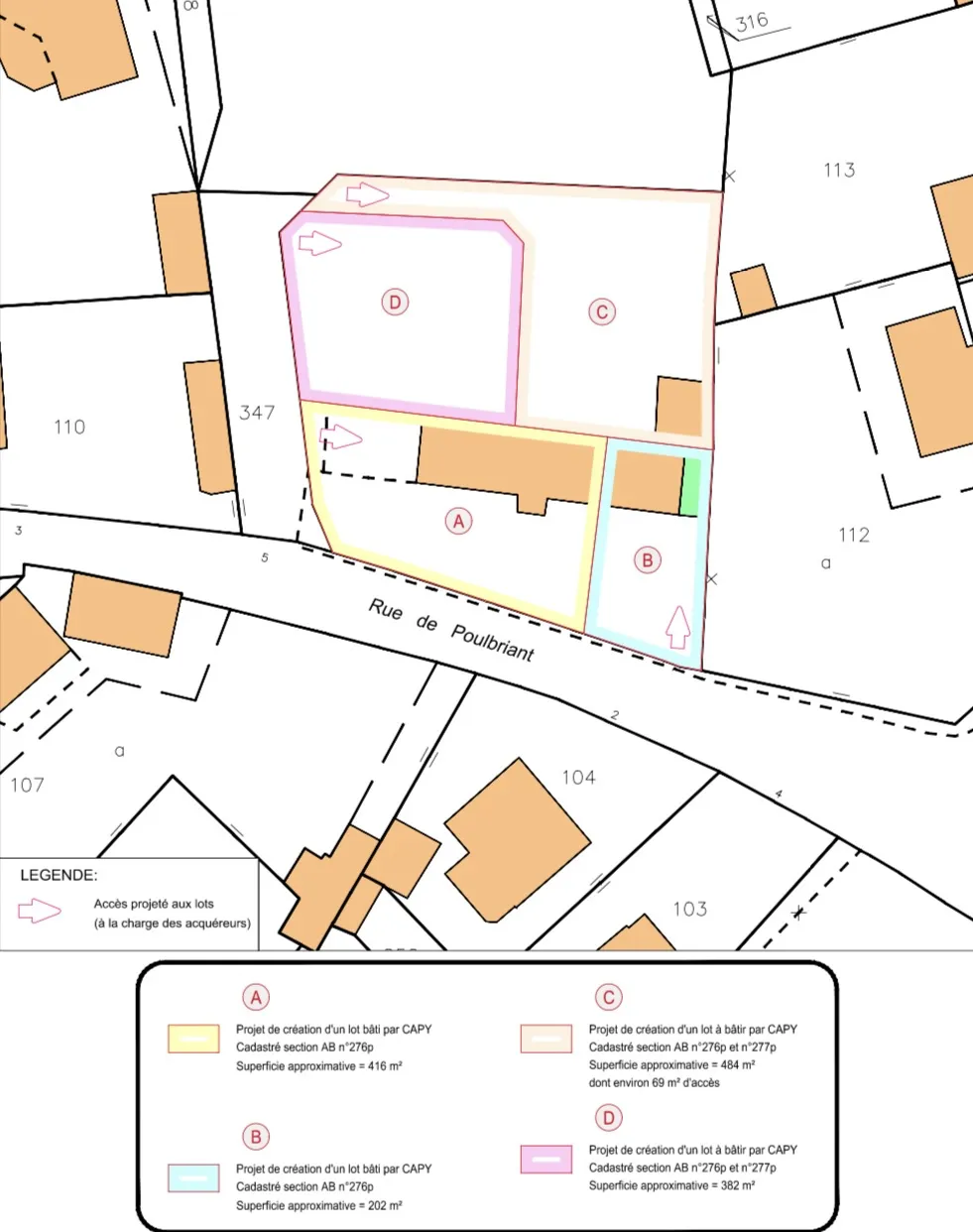 Nouveauté terrain de 382m2 Lesneven 