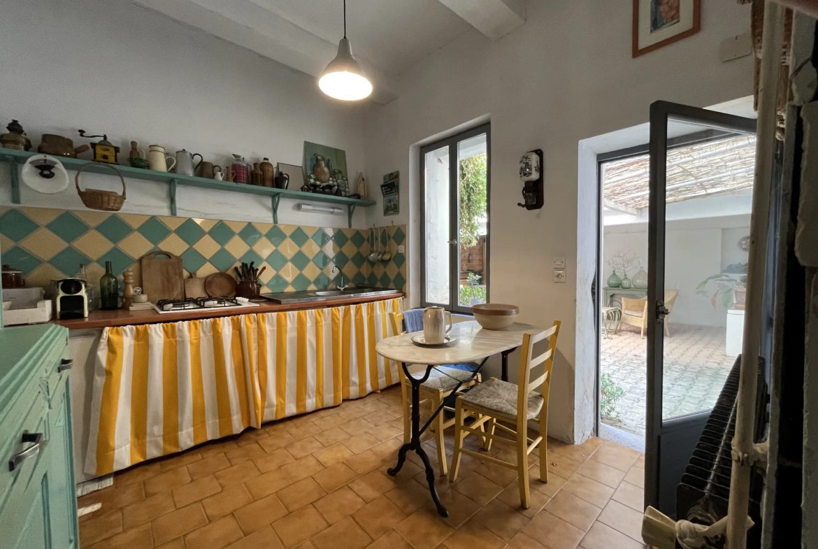 Magnifique maison de maître avec beaucoup de cachet dans le village toutes commodités du Minervois 