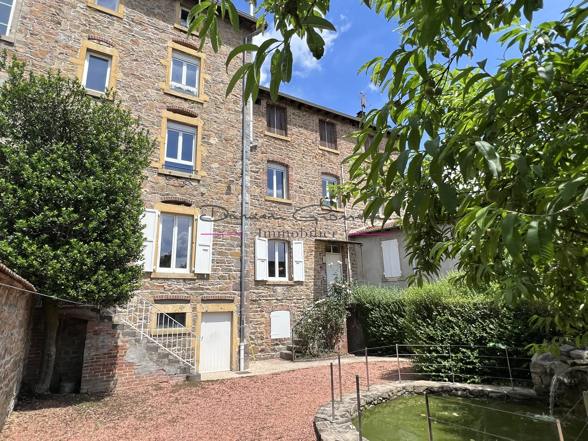 Ensemble immobilier comprenant 2 logements et terrain attenant à Bourg de Thizy 