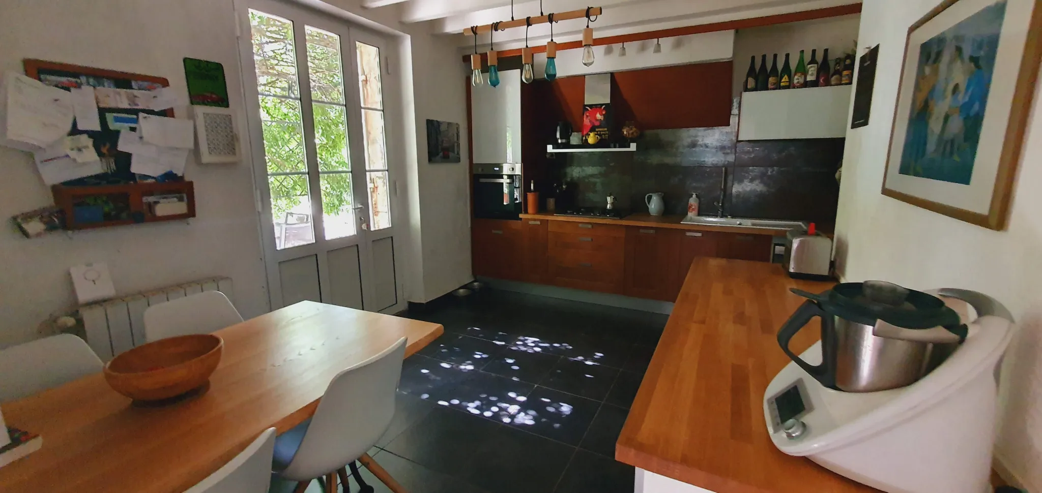 Proche Marmande : Maison en pierre rénovée avec piscine 