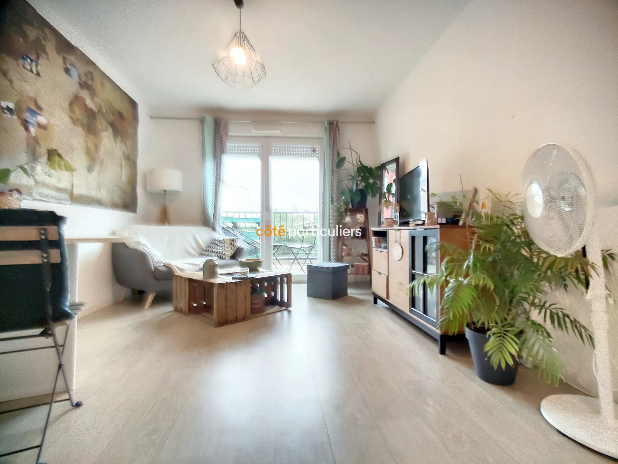 Appartement lumineux avec balcon exposé au sud à Nantes 