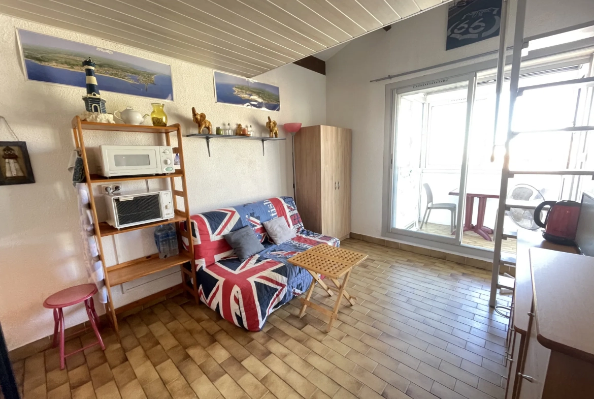 Studio avec petite vue mer et parking à Le Cap d'Agde 