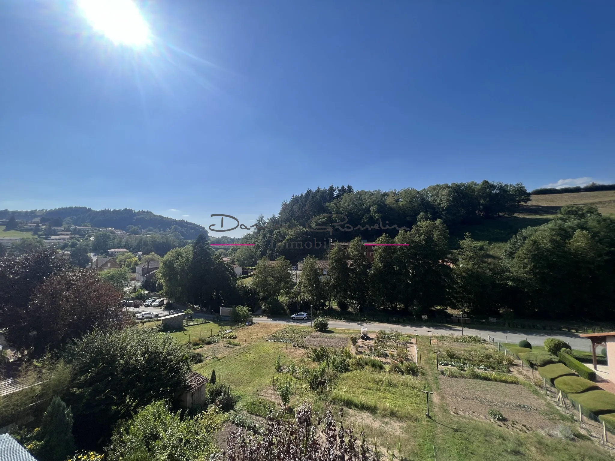 Appartement avec balcon, cave, grenier et parcelle de terrain 