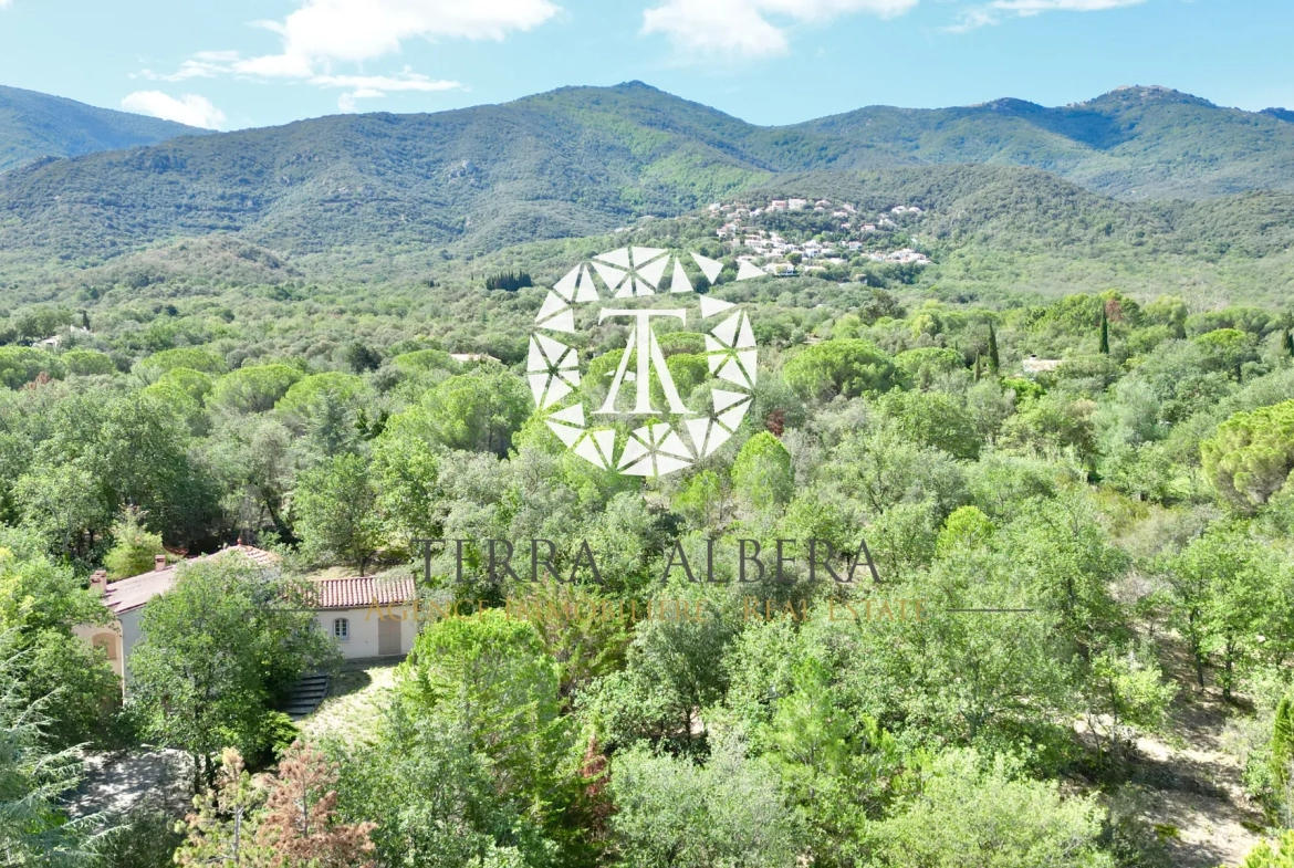 Beau terrain constructible avec vue sur les Albères à Laroque des Albères 