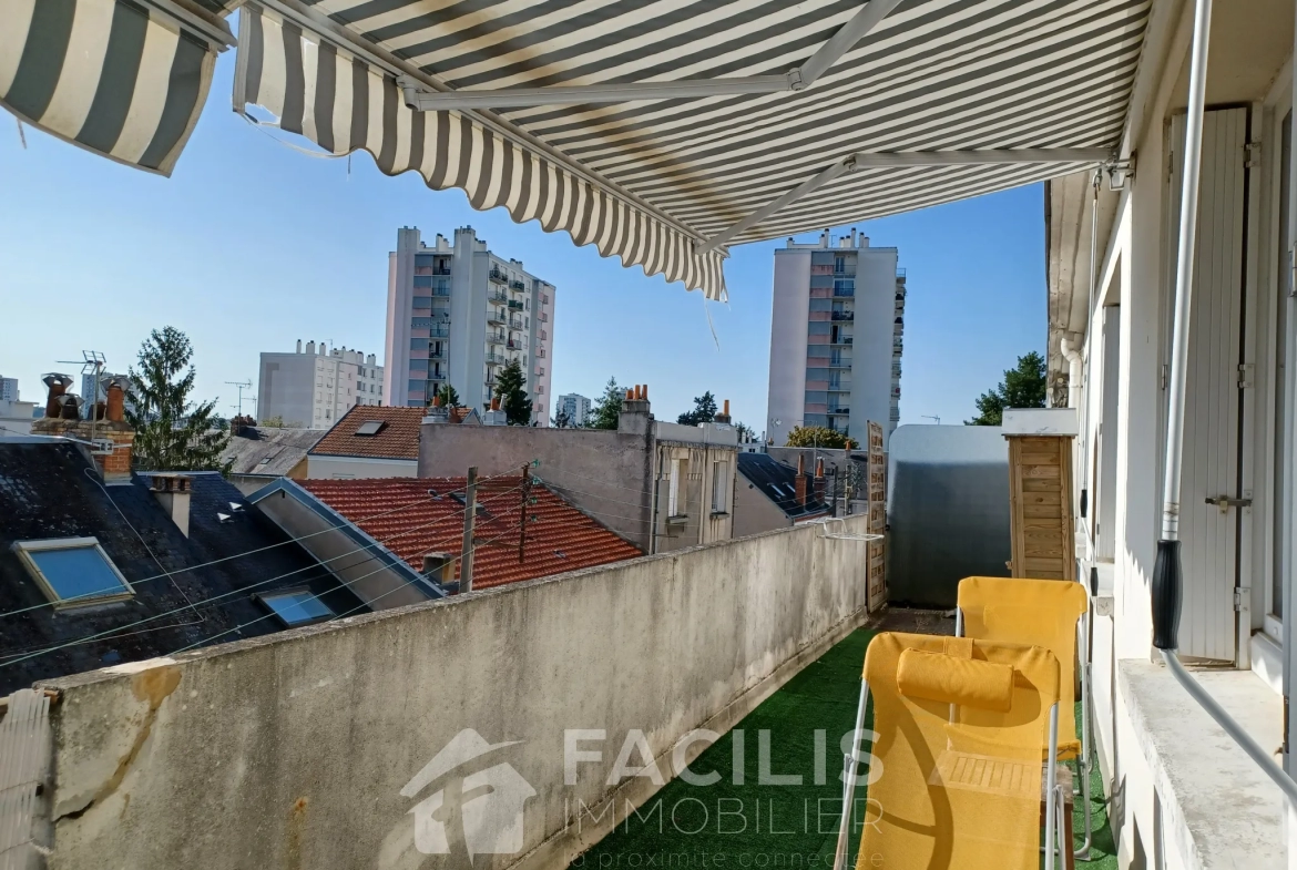 Appartement à Tours avec balcon et belle vue 