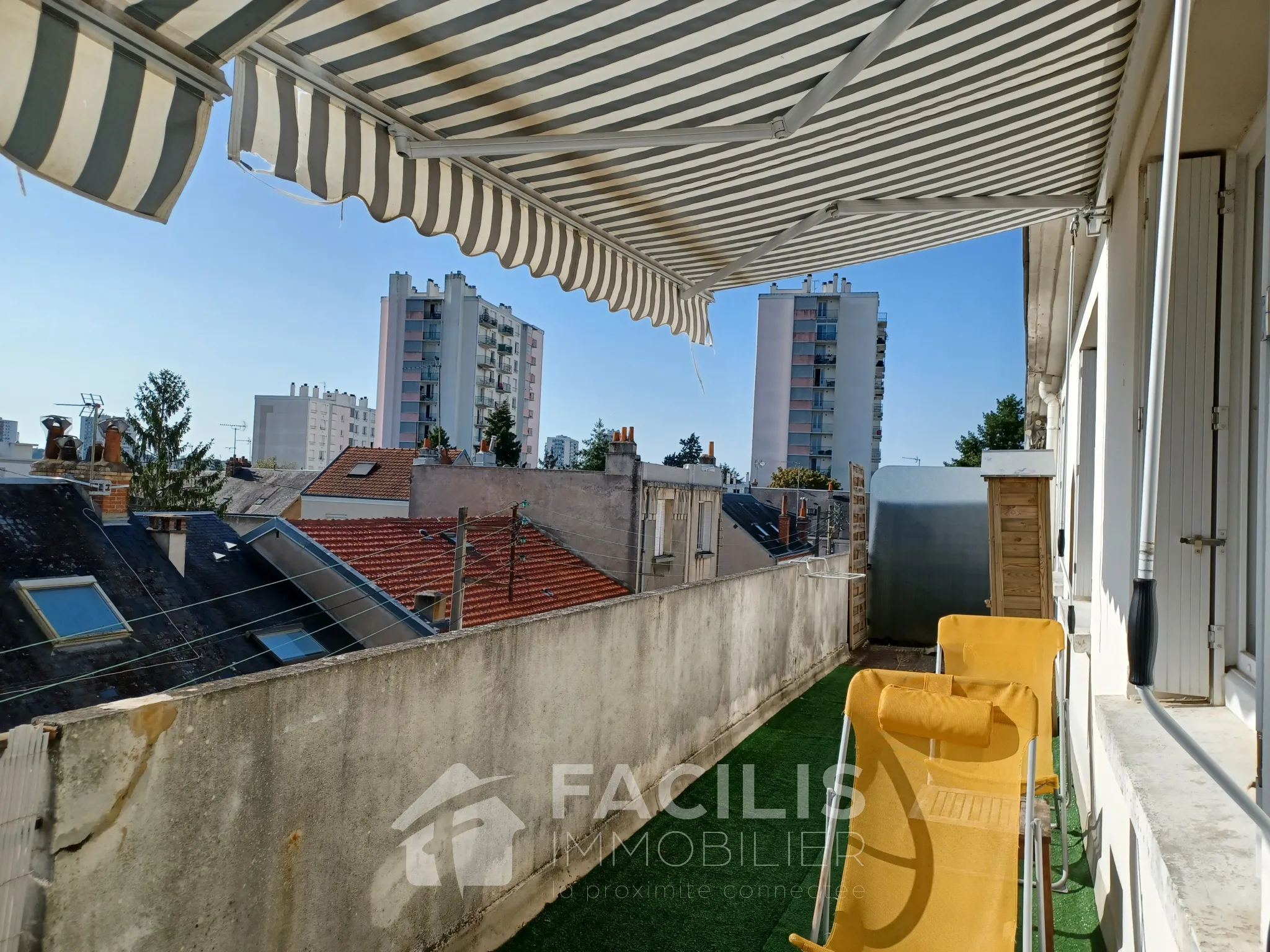 Appartement à Tours avec balcon et belle vue 