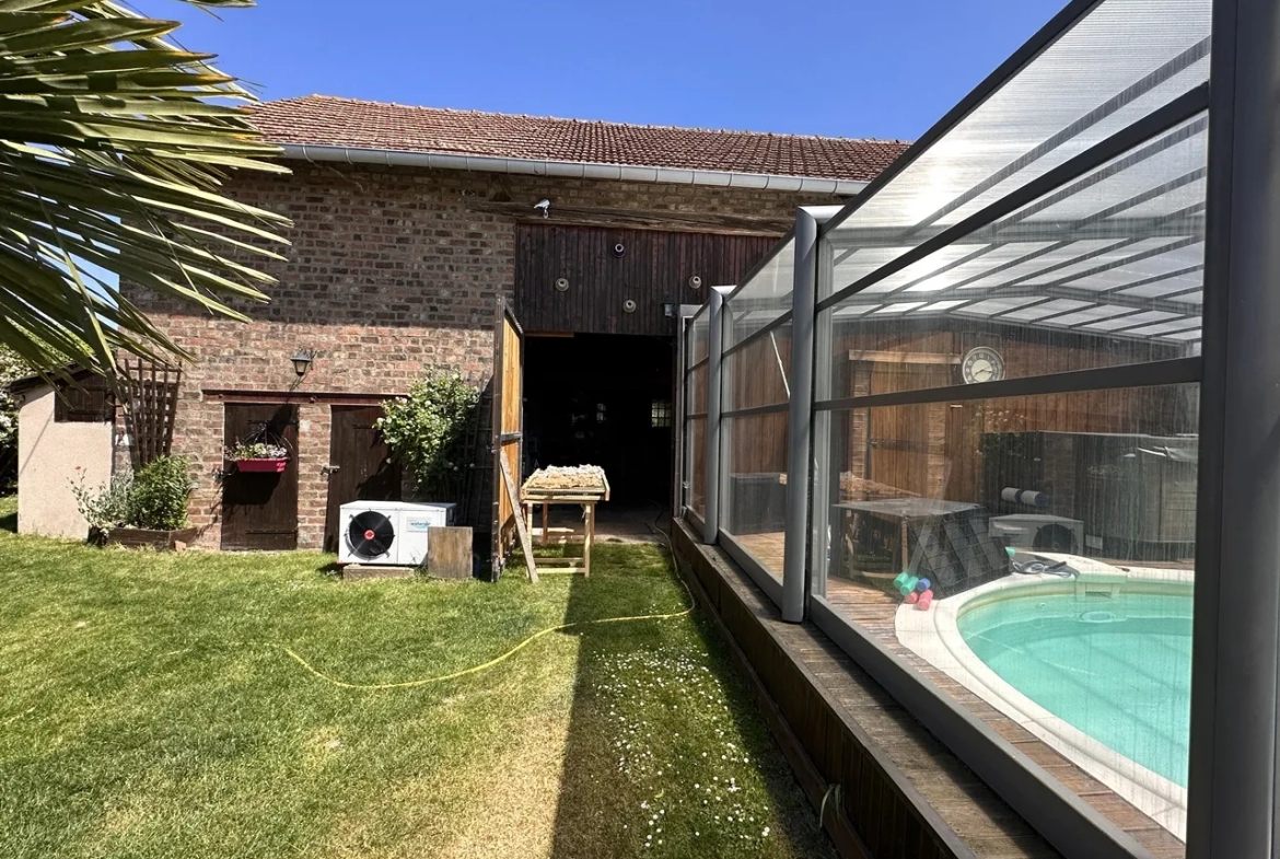 Fermette briarde avec piscine couverte à Bray-sur-Seine 