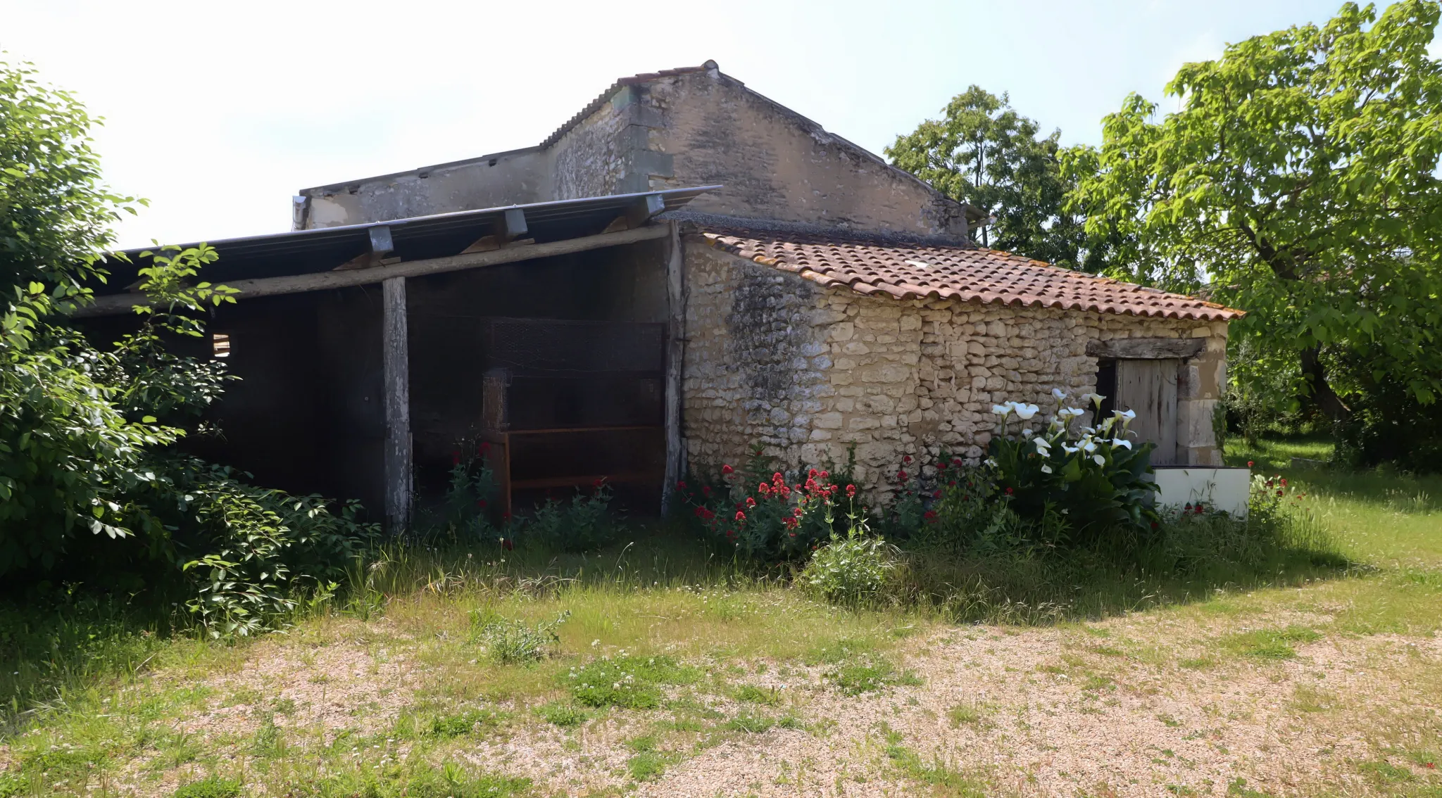 Ferme Charentaise 9 pièces avec nombreuses dépendances, jardin arboré 